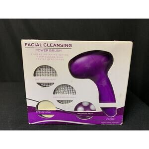 Modesa Facial Cleansing Power Brush BRAND NEW IN BOX Purple